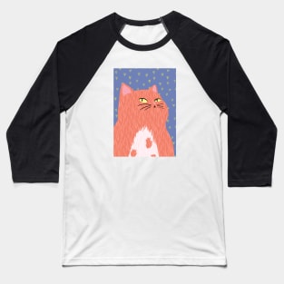 Orange tabby cat Baseball T-Shirt